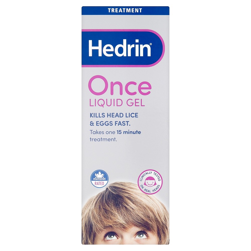 Hedrin Once Liquid GEL Head Lice Treatment 250ml RRP 19.70 CLEARANCE XL 12.99